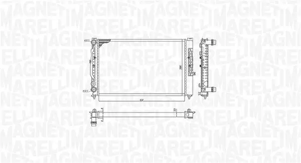 Kühler, Motorkühlung MAGNETI MARELLI 350213191700
