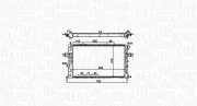 Kühler, Motorkühlung MAGNETI MARELLI 350213192300