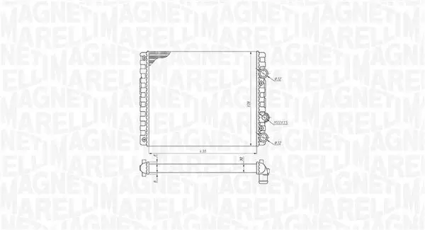 Kühler, Motorkühlung MAGNETI MARELLI 350213192900
