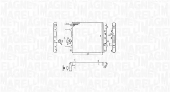 Kühler, Motorkühlung MAGNETI MARELLI 350213193100 Bild Kühler, Motorkühlung MAGNETI MARELLI 350213193100