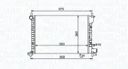 Kühler, Motorkühlung MAGNETI MARELLI 350213193300