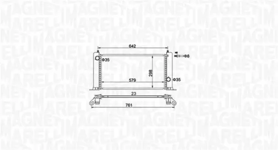 Kühler, Motorkühlung MAGNETI MARELLI 350213194500 Bild Kühler, Motorkühlung MAGNETI MARELLI 350213194500