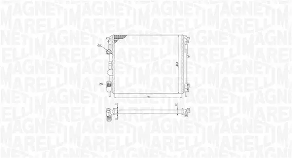 Kühler, Motorkühlung MAGNETI MARELLI 350213195200