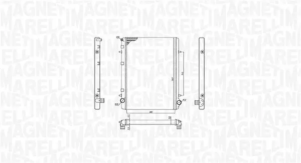 Kühler, Motorkühlung MAGNETI MARELLI 350213195900