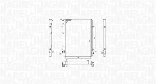 Kühler, Motorkühlung MAGNETI MARELLI 350213195900 Bild Kühler, Motorkühlung MAGNETI MARELLI 350213195900