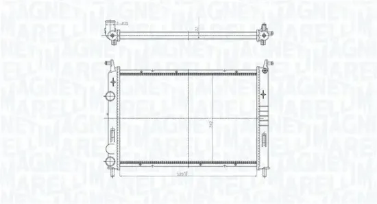 Kühler, Motorkühlung MAGNETI MARELLI 350213196400 Bild Kühler, Motorkühlung MAGNETI MARELLI 350213196400