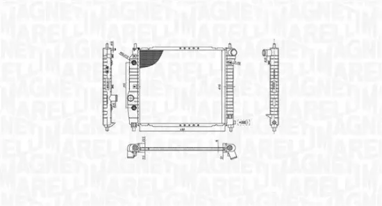 Kühler, Motorkühlung MAGNETI MARELLI 350213197300 Bild Kühler, Motorkühlung MAGNETI MARELLI 350213197300