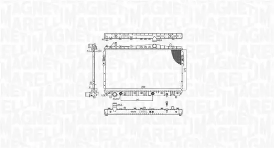Kühler, Motorkühlung MAGNETI MARELLI 350213197500 Bild Kühler, Motorkühlung MAGNETI MARELLI 350213197500