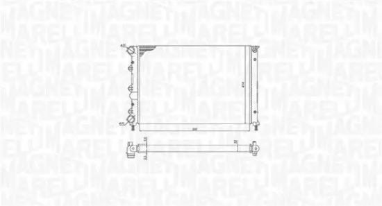 Kühler, Motorkühlung MAGNETI MARELLI 350213198400 Bild Kühler, Motorkühlung MAGNETI MARELLI 350213198400