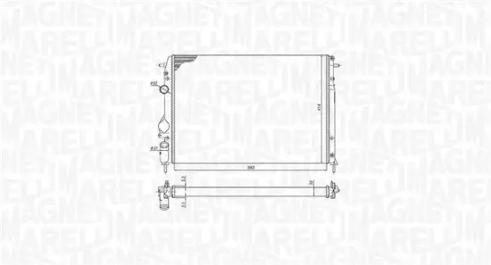 Kühler, Motorkühlung MAGNETI MARELLI 350213198500 Bild Kühler, Motorkühlung MAGNETI MARELLI 350213198500