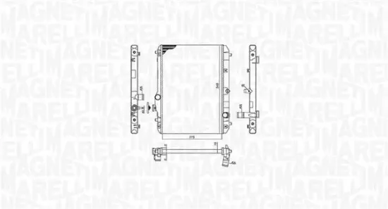 Kühler, Motorkühlung MAGNETI MARELLI 350213198600 Bild Kühler, Motorkühlung MAGNETI MARELLI 350213198600