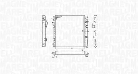 Kühler, Motorkühlung MAGNETI MARELLI 350213198700 Bild Kühler, Motorkühlung MAGNETI MARELLI 350213198700