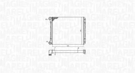 Kühler, Motorkühlung MAGNETI MARELLI 350213198900 Bild Kühler, Motorkühlung MAGNETI MARELLI 350213198900