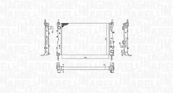 Kühler, Motorkühlung MAGNETI MARELLI 350213199100 Bild Kühler, Motorkühlung MAGNETI MARELLI 350213199100