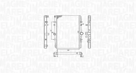 Kühler, Motorkühlung MAGNETI MARELLI 350213199400 Bild Kühler, Motorkühlung MAGNETI MARELLI 350213199400