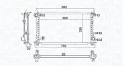 Kühler, Motorkühlung MAGNETI MARELLI 350213201200