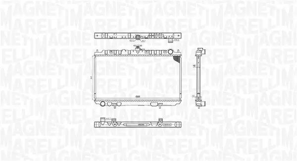 Kühler, Motorkühlung MAGNETI MARELLI 350213201300