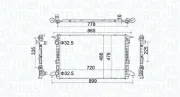 Kühler, Motorkühlung MAGNETI MARELLI 350213201900