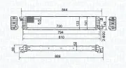 Kühler, Motorkühlung MAGNETI MARELLI 350213202100