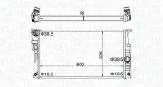 Kühler, Motorkühlung MAGNETI MARELLI 350213202300