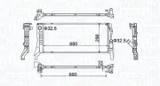 Kühler, Motorkühlung MAGNETI MARELLI 350213202700