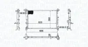 Kühler, Motorkühlung MAGNETI MARELLI 350213203800