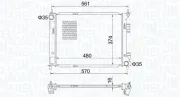 Kühler, Motorkühlung MAGNETI MARELLI 350213204500