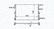 Kühler, Motorkühlung MAGNETI MARELLI 350213205400