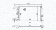 Kühler, Motorkühlung MAGNETI MARELLI 350213206100