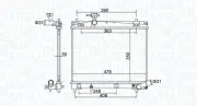 Kühler, Motorkühlung MAGNETI MARELLI 350213208400