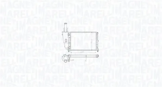 Kühler, Motorkühlung MAGNETI MARELLI 350213212100 Bild Kühler, Motorkühlung MAGNETI MARELLI 350213212100