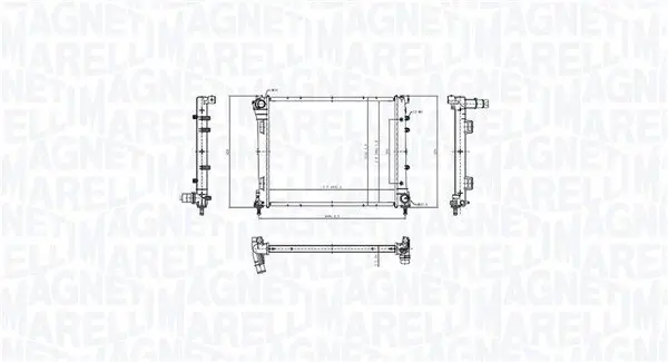 Kühler, Motorkühlung MAGNETI MARELLI 350213212300