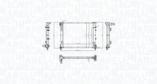 Kühler, Motorkühlung MAGNETI MARELLI 350213212300 Bild Kühler, Motorkühlung MAGNETI MARELLI 350213212300