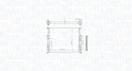 Kühler, Motorkühlung MAGNETI MARELLI 350213212500 Bild Kühler, Motorkühlung MAGNETI MARELLI 350213212500