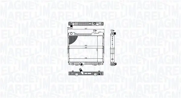 Kühler, Motorkühlung MAGNETI MARELLI 350213213500