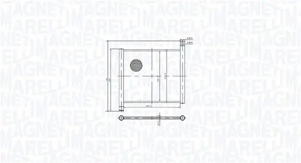 Kühler, Motorkühlung MAGNETI MARELLI 350213213700