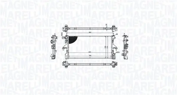 Kühler, Motorkühlung MAGNETI MARELLI 350213215300