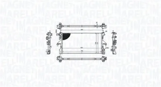 Kühler, Motorkühlung MAGNETI MARELLI 350213215300 Bild Kühler, Motorkühlung MAGNETI MARELLI 350213215300