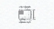 Kühler, Motorkühlung MAGNETI MARELLI 350213215500