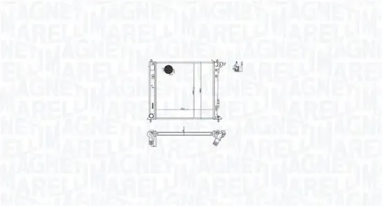 Kühler, Motorkühlung MAGNETI MARELLI 350213216200 Bild Kühler, Motorkühlung MAGNETI MARELLI 350213216200