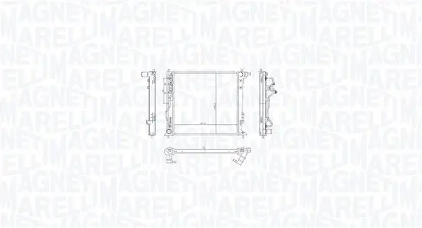 Kühler, Motorkühlung MAGNETI MARELLI 350213216300