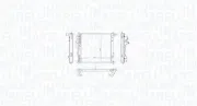 Kühler, Motorkühlung MAGNETI MARELLI 350213216300