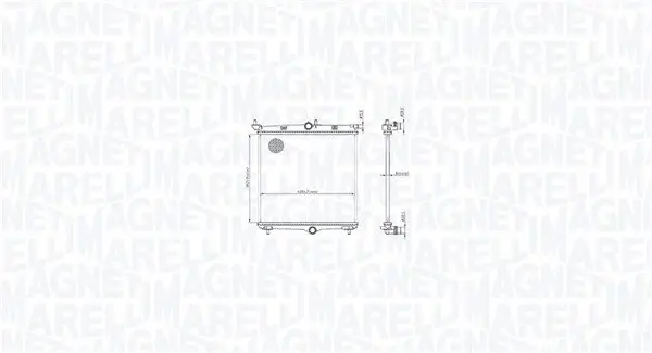 Kühler, Motorkühlung MAGNETI MARELLI 350213216500