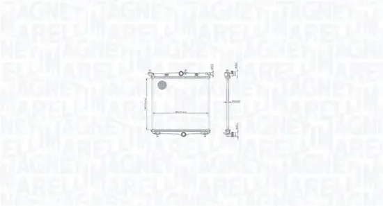 Kühler, Motorkühlung MAGNETI MARELLI 350213216500 Bild Kühler, Motorkühlung MAGNETI MARELLI 350213216500