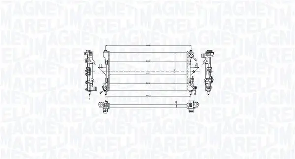 Kühler, Motorkühlung MAGNETI MARELLI 350213216600