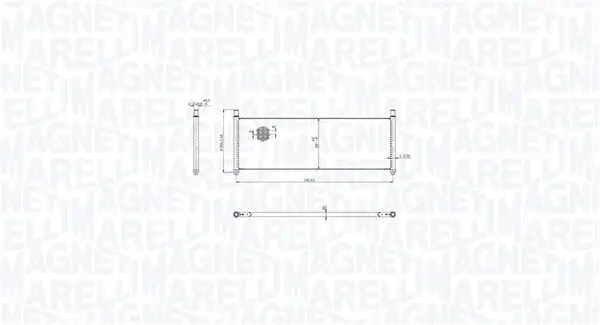 Kühler, Motorkühlung MAGNETI MARELLI 350213217300