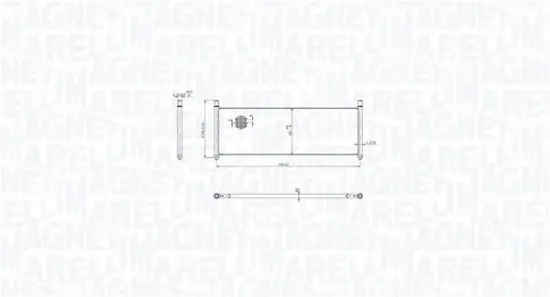 Kühler, Motorkühlung MAGNETI MARELLI 350213217300 Bild Kühler, Motorkühlung MAGNETI MARELLI 350213217300