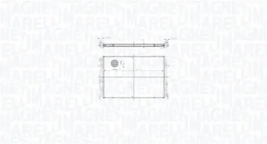 Kühler, Motorkühlung MAGNETI MARELLI 350213217400 Bild Kühler, Motorkühlung MAGNETI MARELLI 350213217400