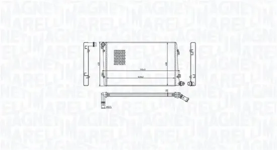 Kühler, Motorkühlung MAGNETI MARELLI 350213218100 Bild Kühler, Motorkühlung MAGNETI MARELLI 350213218100