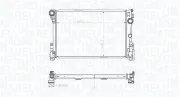Kühler, Motorkühlung MAGNETI MARELLI 350213220400